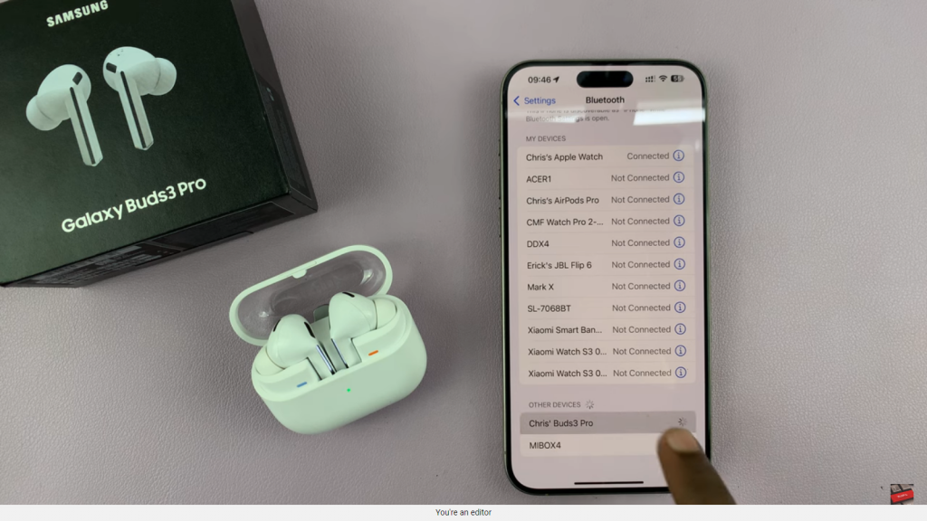 Pair & Connect Samsung Galaxy Buds 3 Pro To iPhone