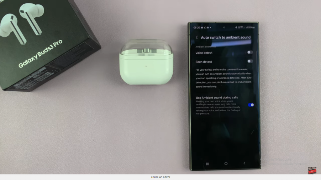 Make Samsung Galaxy Buds 3 Pro Switch To Ambient Sound Mode During Calls