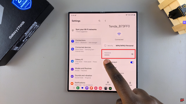 Find Wi-Fi Password On Samsung Galaxy Z Fold 6