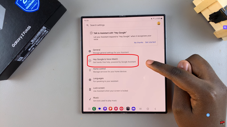 Set Up Google Assistant On Samsung Galaxy Z Fold 6