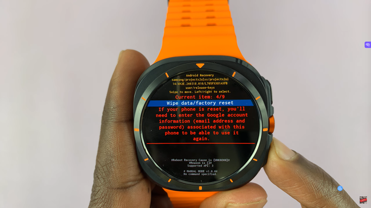 Hard Reset Samsung Galaxy Watch Ultra