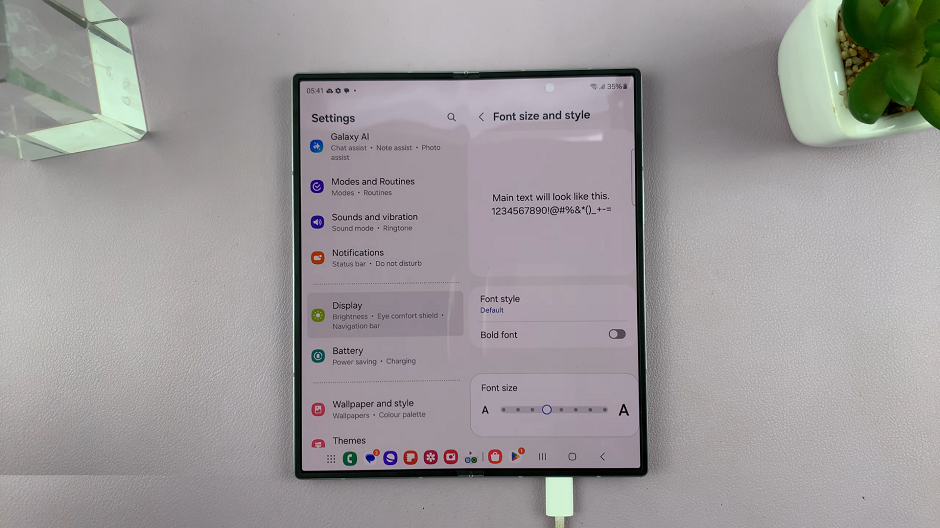 How To Change Font Size On Galaxy Z Fold 6