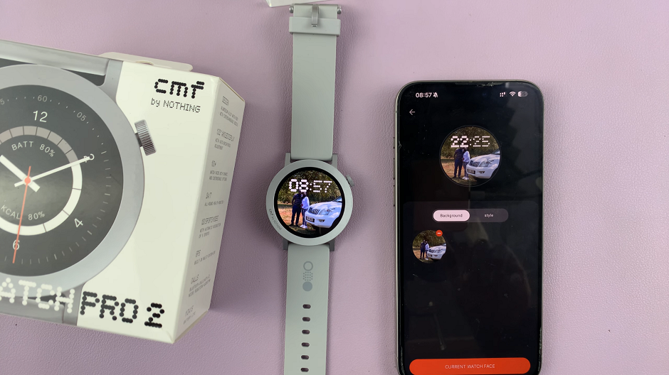 Custom Photo Background Watch Face On CMF Watch Pro 2