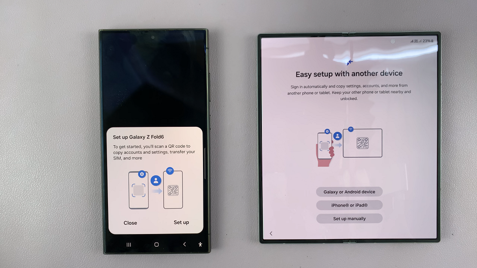 How To Set Up Galaxy Z Fold 6 By Transferring Data From Old Galaxy Phone