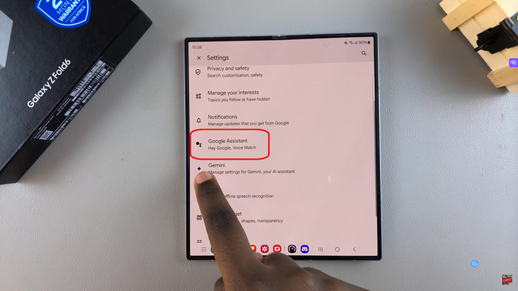 Set Up Google Assistant On Samsung Galaxy Z Fold 6