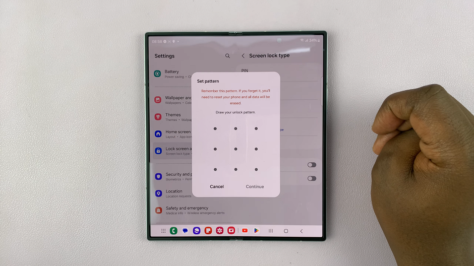 Set Up Lock Screen Password On Galaxy Z Fold 6