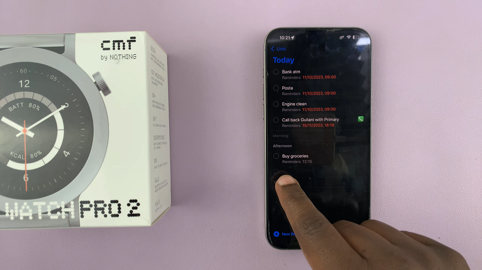 How To Set Reminders with Siri On CMF By Nothing Watch Pro 2