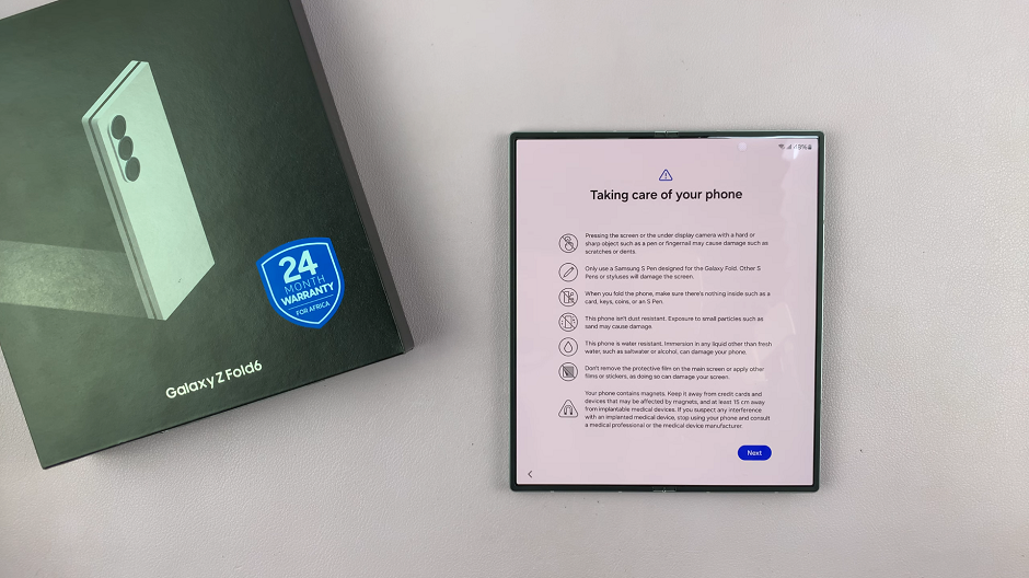 Take Care of Your Samsung Galaxy Z Fold 6 Instructions