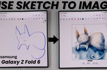 How To Use Sketch To Image On Samsung Galaxy Z Fold 6