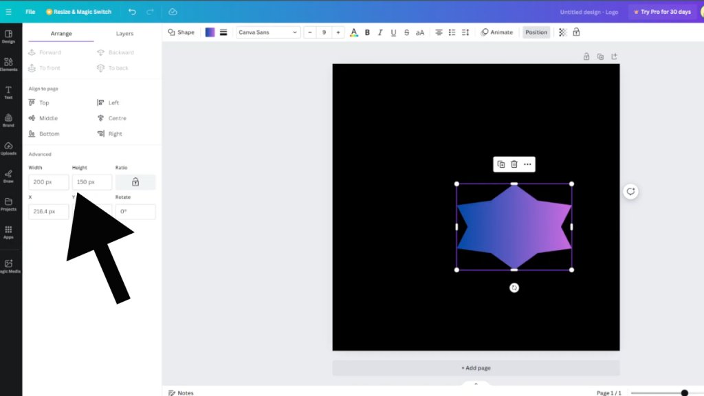 RESIZE a Shape To EXACT DIMENSIONS In Canva