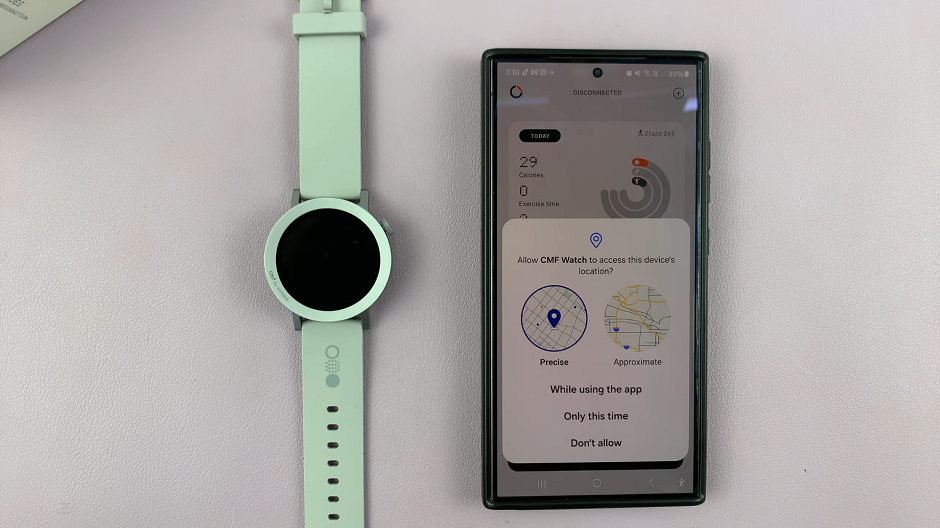 Give Location Permissions On CMF Watch App