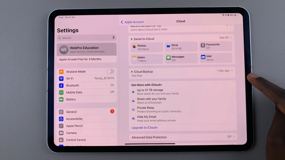 How To Backup To iCloud On iPad