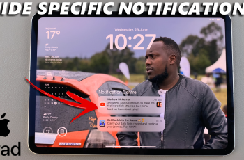 How To Hide Specific App Notifications From Notification Center On iPad