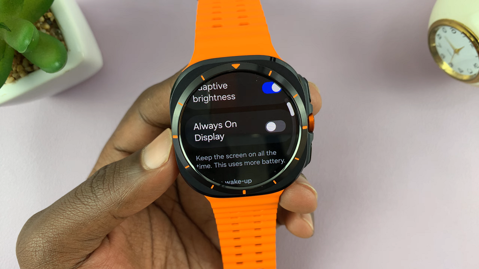 Disable Always On Display On Galaxy Watch Ultra