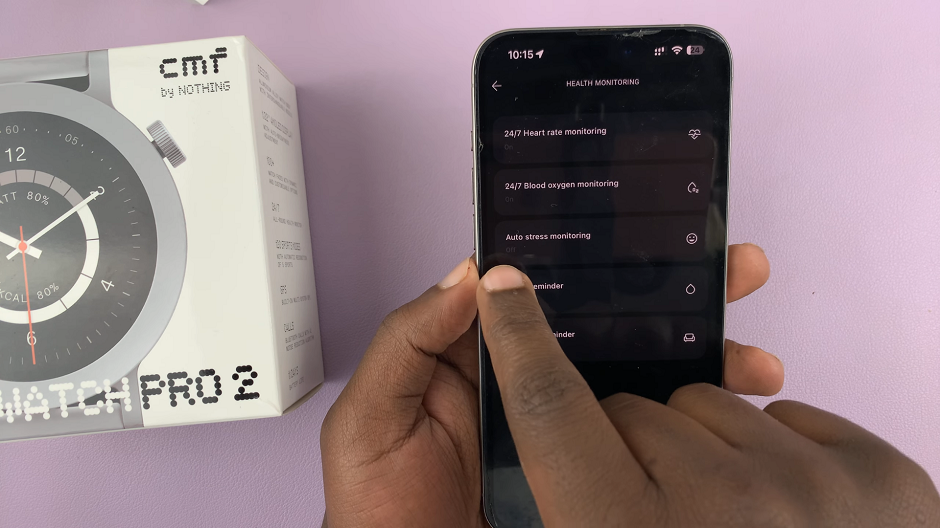 How To Enable Automatic Stress Monitoring On CMF By Nothing Watch Pro 2