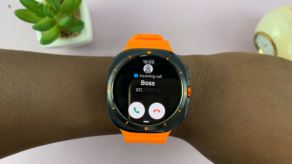 How To Manage Incoming Calls With Gestures On Galaxy Watch Ultra