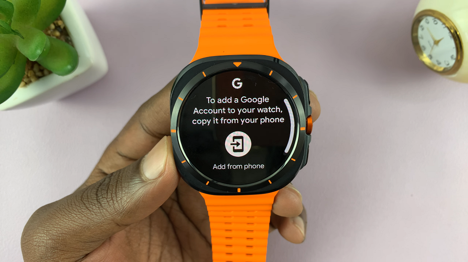 Add a Google Account To Samsung Galaxy Watch Ultra