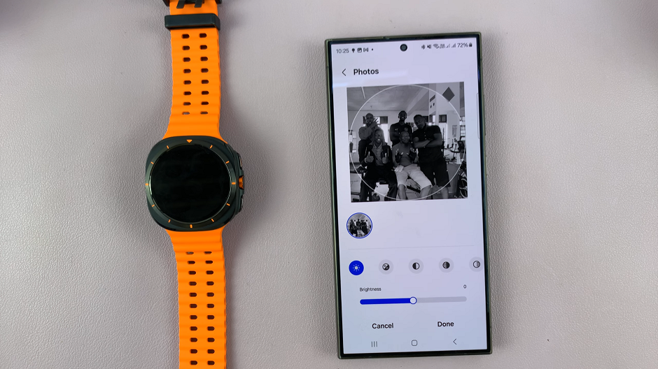 Adjust Custom Photo Watch Face Details On Galaxy Watch Ultra