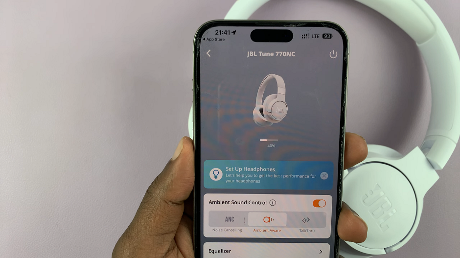 Connect JBL Tune 770 NC Headphones To iPhone App