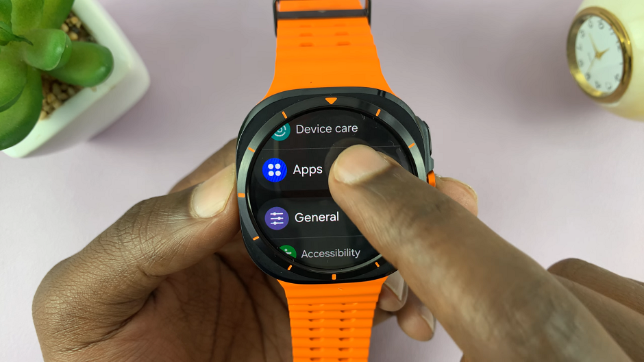 Apps Settings On Samsung Galaxy Watch Ultra