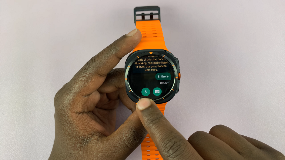 How To Send/Reply WhatsApp Messages On Galaxy Watch Ultra