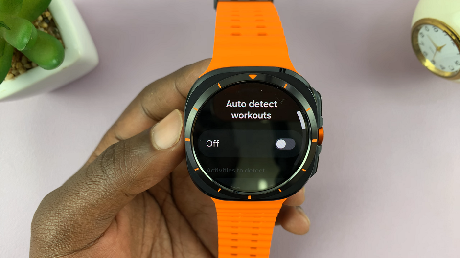 Battery Saving Tips For Galaxy Watch Ultra - Disable Auto Detect Workouts