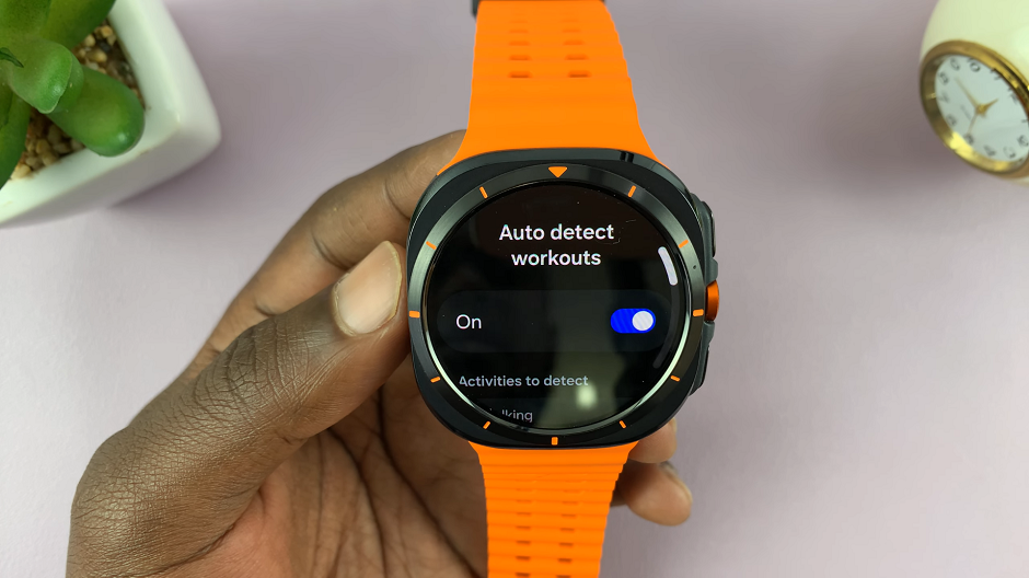 Enable Auto Detect Workouts On Galaxy Watch Ultra