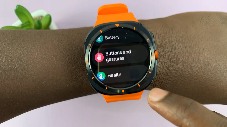 Buttons and Gestures On Galaxy Watch Ultra