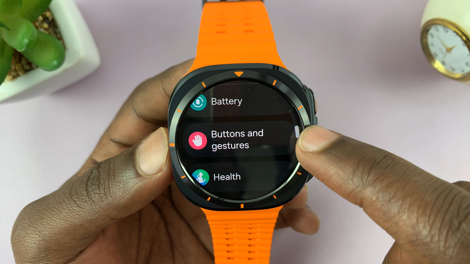 Buttons and Gestures On Galaxy Watch Ultra