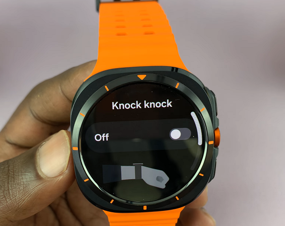 Disable Knock Knock gesture On galaxy Watch Ultra