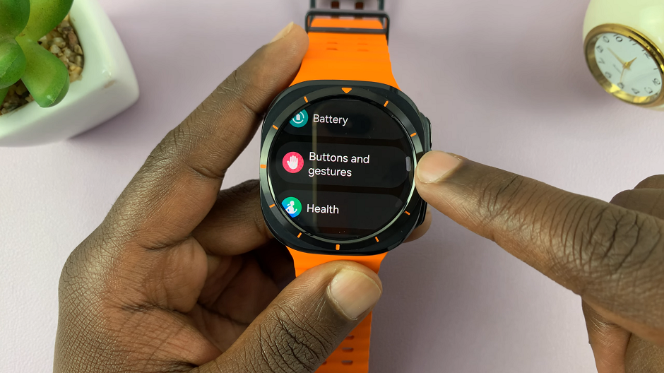 Buttons and Gestures Settings On Galaxy Watch Ultra