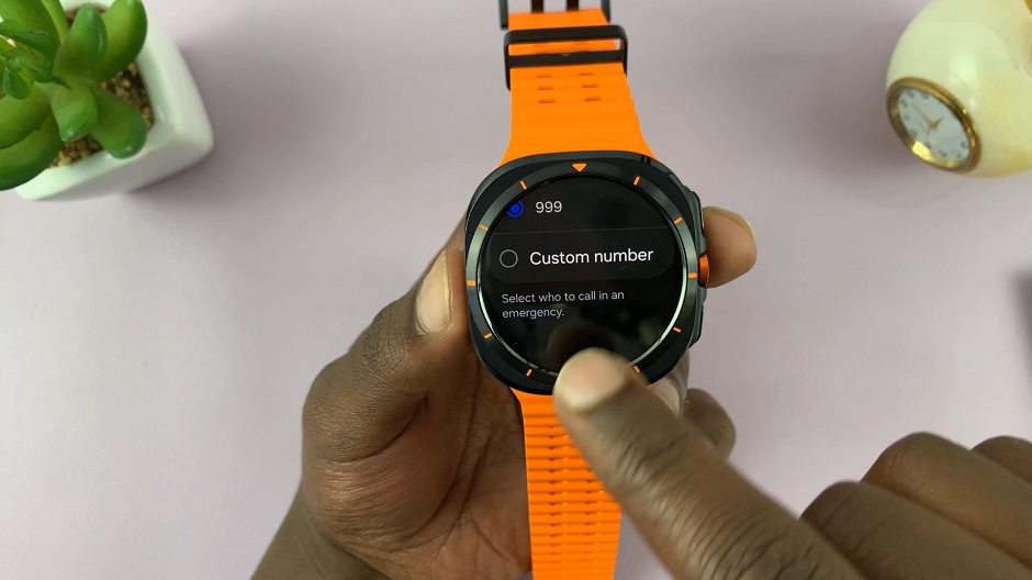 How To Add Custom Emergency Phone Number On Galaxy Watch Ultra