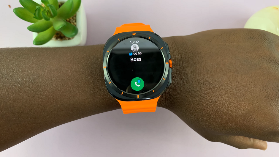 How To Decline Incoming Calls With Gestures On Galaxy Watch Ultra