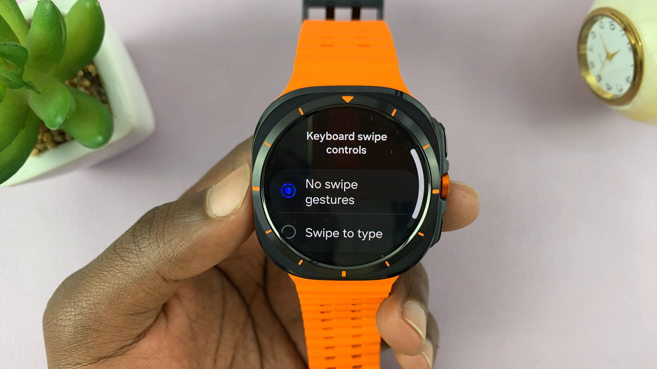 Keyboard Swipe Controls On Galaxy Watch ultra