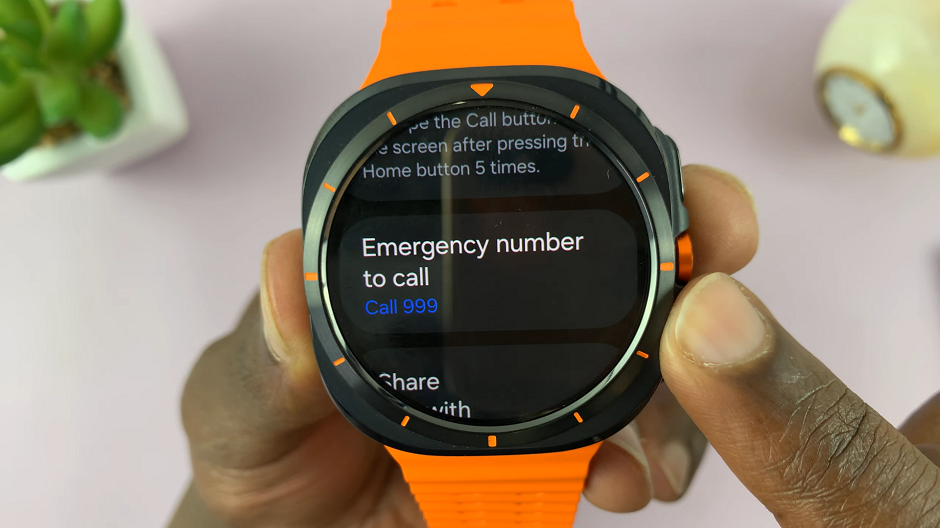 How To Add Custom Emergency Phone Number On Galaxy Watch Ultra