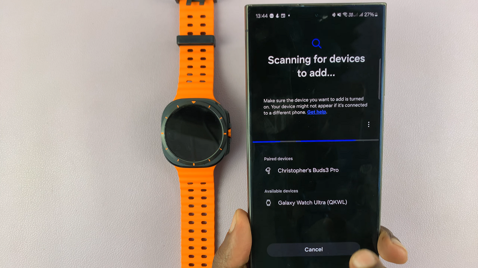 Samsung Galaxy Watch Ultra Pairing