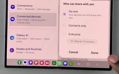 How To Turn Quick Share (Nearby Sharing) OFF On Galaxy Z Fold 6