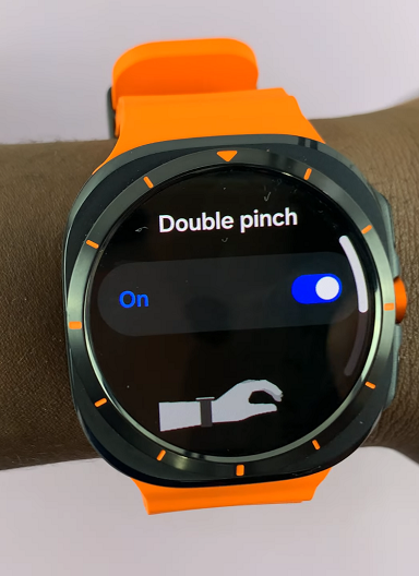 Double Pinch Gesture On Galaxy Watch Ultra