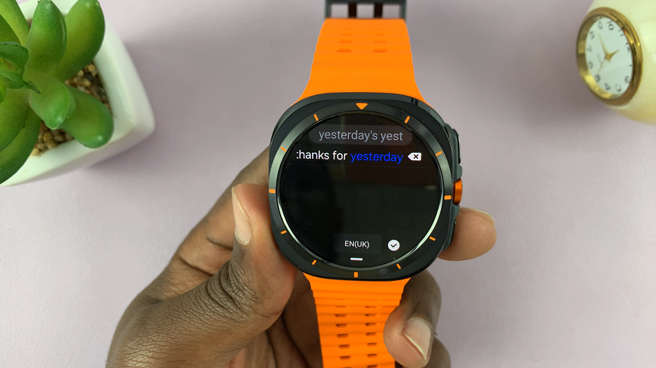 How To Use Swipe Typing On Galaxy Watch Ultra