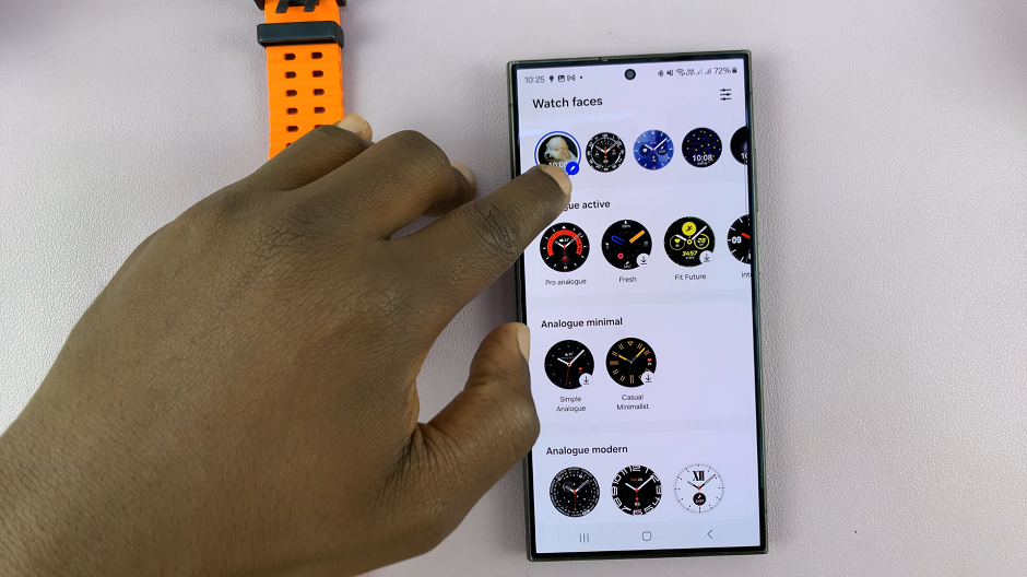 How To Edit Custom Photo Watch Face On Galaxy Watch Ultra