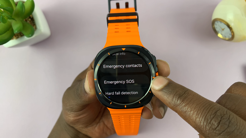 Emergency SOS On Galaxy Watch Ultra