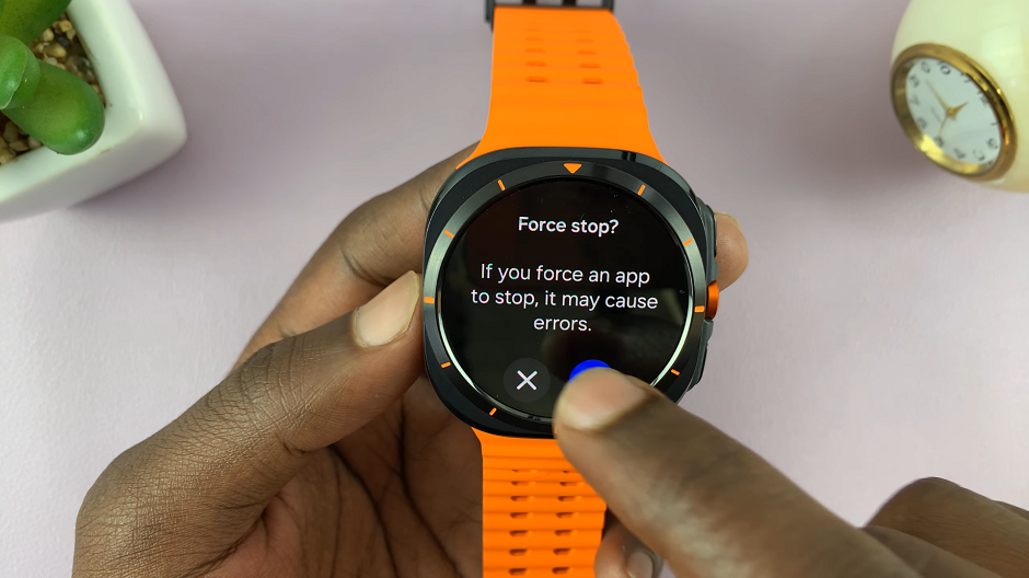 Force Stop Galaxy Watch ultra Apps