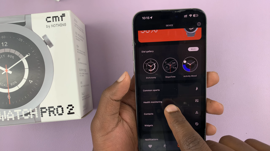 Health Monitoring On CMF By Nothing Watch Pro 2