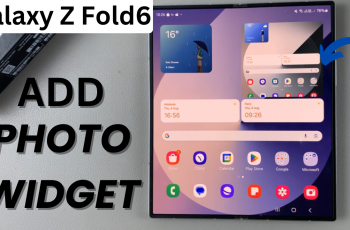 How To Add Photo Widget On Home Screen In Samsung Galaxy Z Fold 6