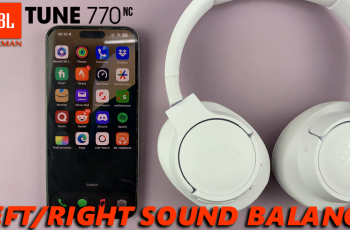 How To Adjust Left/Right Sound Balance On JBL Tune 770NC Headphones