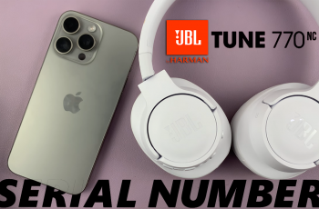 How To Check Serial Number On JBL Tune 770 NC Headphones