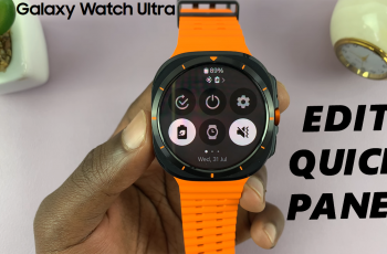 How To Edit (Customize) Quick Panel On Galaxy Watch Ultra