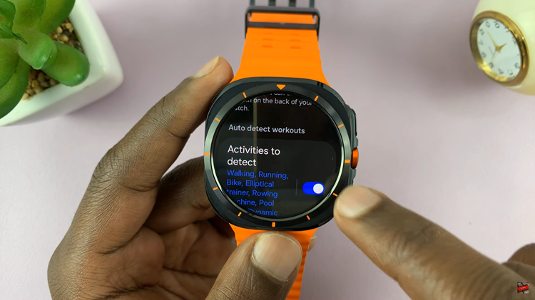 How To Enable & Disable Auto Detect Workouts On Samsung Galaxy Watch Ultra