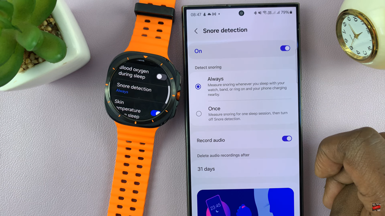 How To Enable Snore Detection On Samsung Galaxy Watch Ultra