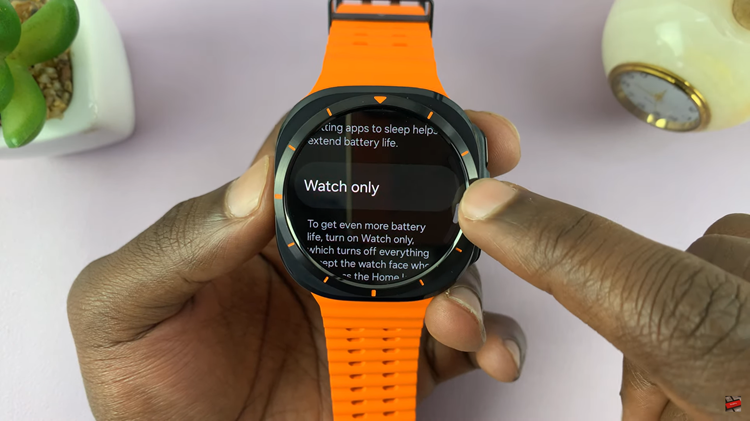 How To Enable Watch Only Mode On Samsung Galaxy Watch Ultra